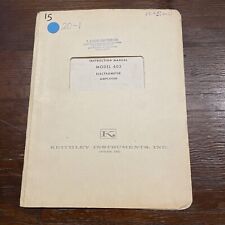 Keithley Model 603 Electrometer Amplifier Instruction Manual
