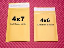 25 Kraft Bubble Envelope Combo 4x6 And 4x7 Small Padded Mailers
