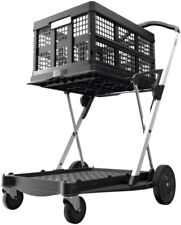 Clax Multi-use Cart Crate Collapsible Folding Foldable Shopping Trolley New