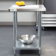 24 X 24 Stainless Steel Commercial Kitchen Restaurant Work Prep Shelf Table