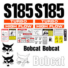 Bobcat S185 Turbo High Flow Skid Steer Set Vinyl Decal Sticker - 25 Pc