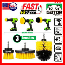 Drill Brushes Set 3pcs Power Clean Tile Grout Scrubber Cleaner Tub Shower Wall