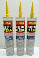 3 Pack Gardner 0309-ga Crystal Clear Leak Stopper Rubber Flexx Sealant 10 Oz.