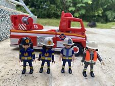 Playmobil Fire Truck Engine W Figures Accessories 2012 Lights Sounds Works 5980