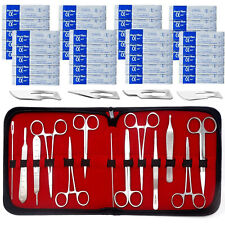 New 53 Pcs Minor Surgery Dissection Dissecting Student Kit Surgical Instruments