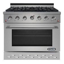 Nxr 36 Inch Stainless Steel Gas Range With 5.5 Cu. Ft. Convection Oven Sc3611