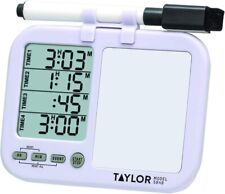 Taylor Precision Four-event Digital Timer With Whiteboard Kitchen Cooking Timer