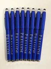 8 Lot Misprint Gel Ink Soft Tip Stylus Pen Blue Ink Metallic Blue Barrel