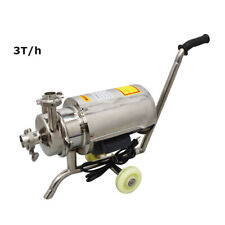 3th 304 Food Grade Stainless Steel Centrifugal Pump Sanitary Beverage Pump 110v