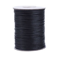 185yardsroll Black 1mm Korean Waxed Polyester Cords Jewelry Craft Thread String