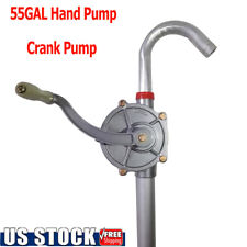 55 Gallon Priming Drum Rotary Hand Pump Oil Fuel Barrel Heavy Duty Iron 10 Gpm