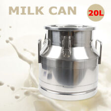 Stainless Steel Milk Can Pail Bucket Jug Oil Barrel Canister Wsilicone Seal 20l