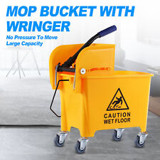 5 Gallon Mini Mop Bucket With Wringer Combo Commercial Rolling Cleaning Cart