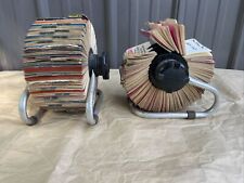 Rolodex Rotary Open Card File Organizer Full Of Names Numbers Model 1024 2 Pc