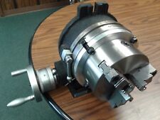 8 Horizontal Vertical Rotary Table W. Adapter 6 3-jaw Chuck In-tsl8-c6