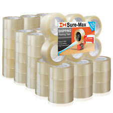 72 Rolls Carton Sealing Clear Packing Tape Box Shipping- 1.8 Mil 2 X 110 Yards