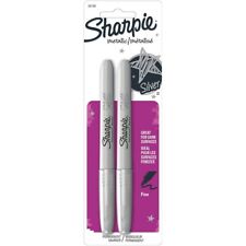 Sharpie 39108pp Metallic Permanent Markers Fine Point Silver 2 Count