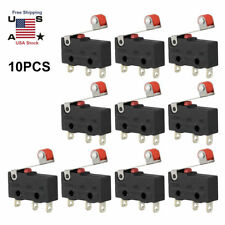 10pcs Kw12-3 Micro Roller Lever Arm Normally Open Close Limit Switch Microswitch
