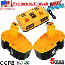 18v 18 Volt Dc9096-2 For Dewalt Xrp Battery Or Dual Charger Dc9098 Dc9099 Dw9096