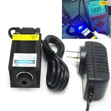 Blue 450nm 1000mw Focusable Dot Laser Engraving Module 1w Diode 12v Adapter