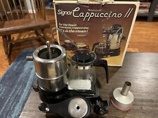 Signor Cappuccino Ii Espresso Machine 3 6 9 Cups Model Cxe 25 Wbox Works