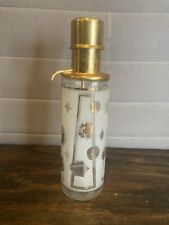Vintage Mcm Soda Fountain Syrup Dispenser Frosted Glass W Starbursts Pump Top