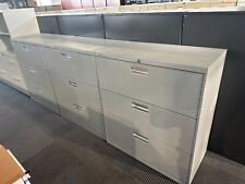 3dr 36w X 19d X 40h Metal Lateral File Cabinet By Hon In Light Gray