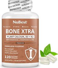 Bone Xtra Supplement Bone Strength Formula For Teens Adults - 120 Vegan Caps