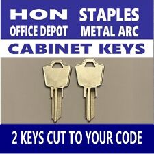 Hon Office Depot Staples Metal Arc File Cabinet Keys Cut To Code Key 101e-225e