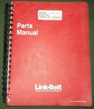 Link Belt Hsp-22 Rough Terrain Crane Parts Manual Book Catalog