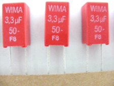 6x - 3.3uf 50 Volts - Wima Polyester Box Type Film Capacitor -  125