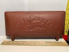 Nice John Deere Moline Ill Tractor Or Farm Implements Cast Iron Tool Box Lid