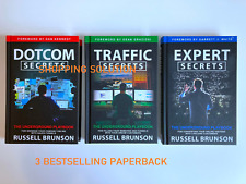 3 Best Selling Russell Brunson Secrets Book Set New Dotcom Traffic Expert...