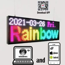 Color Led Sign And Wifi Programmable Scrolling Moving Message Board
