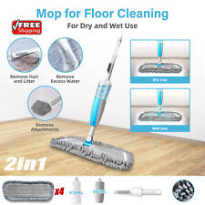 360 Microfiber Spray Mop Cleaner Wet Hardwood Home Floor Kitchen Dust Sweeper