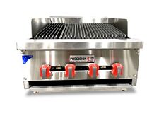 24 Gas Char Broiler Heavy Duty Charcoal Grill 2 Natural Or Propane Radiant