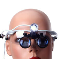 Dental Portable Magnifier Medical Binocular Loupes 3.5x Led Head Light Lamp