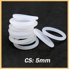 Food Grade O-ring 5mm Cross Section Clear Silicone Rubber O Rings Od 16mm -150mm
