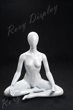 Female Yoga Style Fiberglass Mannequin Seated In Om Md-yoga01w