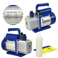 Rotary Vane Vacuum Pump Single Stage Hvac 14hp Air Conditioning Ac Deep 3.5cfm