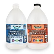 Clear Epoxy Resin Two Part Kit Easy Mixing Crafts Tabletop Epoxy- 1 Gal Kit