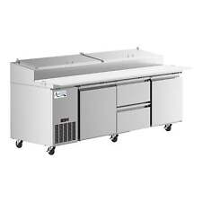93 2 Door Refrigerated Pizza Prep Table With 2 Drawers