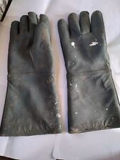 Vintage X-ray Gloves Pair - 0.5mm Blue Vinyl 15 Regular Lead Usa Made