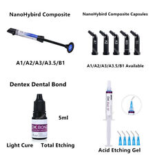 Dental Light Cure Composite Resin Bonding Adhesive Acid Etching Gel Etchant