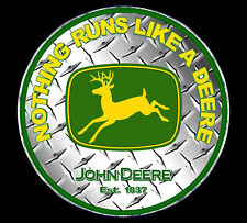 John Deere 1937 Vintage Recreated Logo Established 1837 - Emblem Sticker Decal