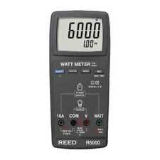 Reed Instruments R5000 Autoranging Digital Watt Meter True Rms