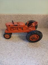 Vintage Orange Plastic Allis Chalmers Wd Farm Tractor W Missing And Broken Parts