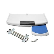 Steel Pull Out Keyboard Drawer Under Desk W360 Rotatable Hideable Mouse Tray