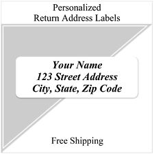 400 Personalized Return Address Labels Printed Text 12 X 1 34 Inch Plain Text