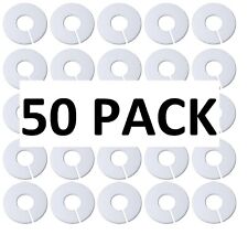 White Round Plastic Blank Rack Size Dividers 50pack